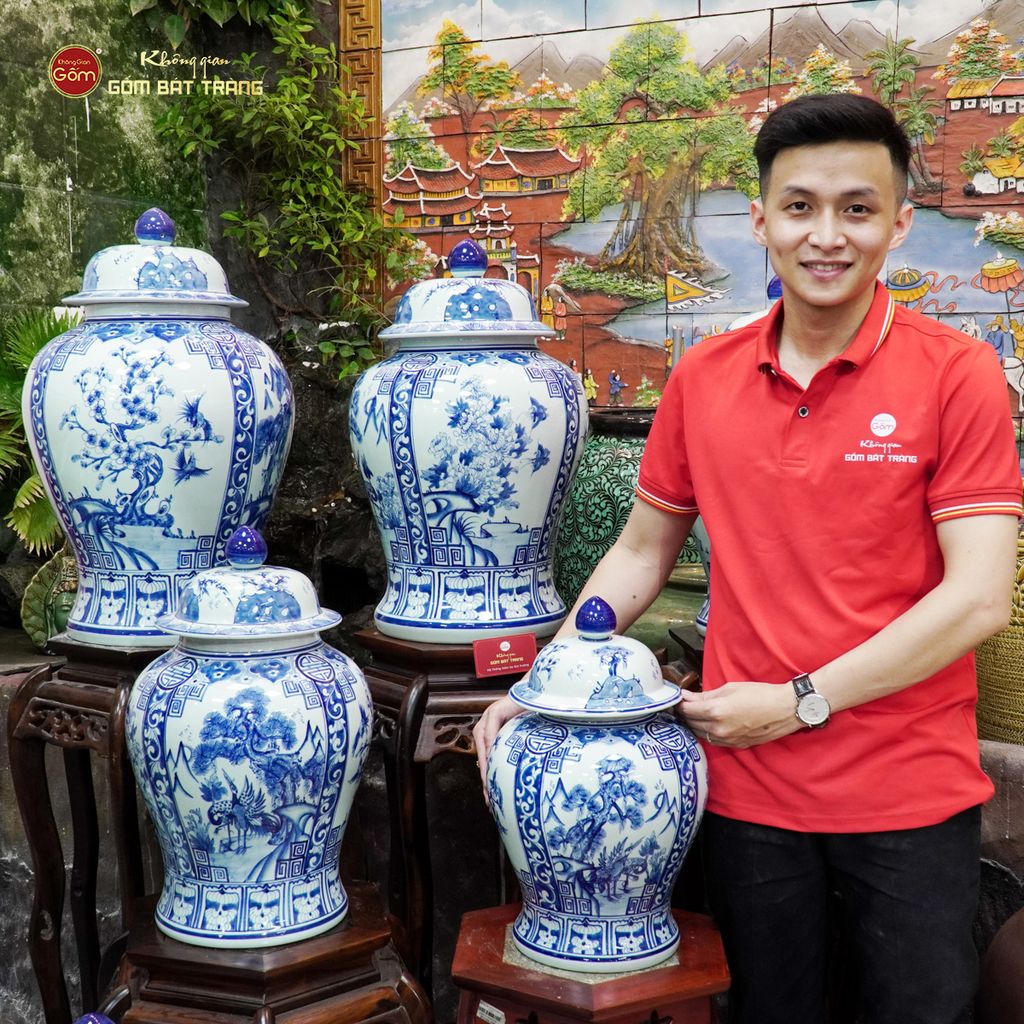 Chóe Men Lam Họa Tiết Tứ Cảnh
