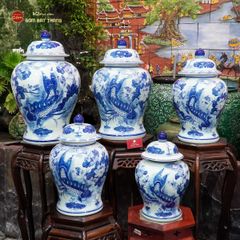 Chóe Men Lam Họa Tiết Sen Cá