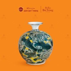 Bình Hút Lộc Hoa Ngư Tụ Khánh Kim Bảo Vẽ Vàng
