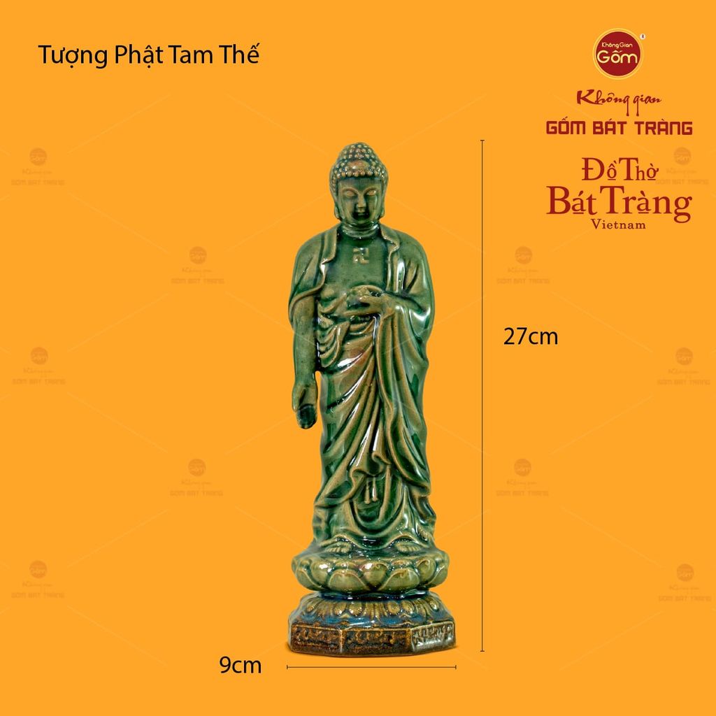 Bộ 3 Tượng Phật Tam Thế