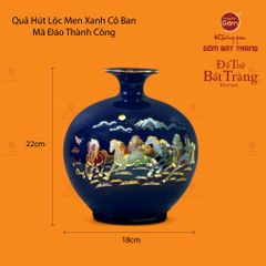 Quả Hút Lộc Men Màu Vẽ Vàng Màu Mã Đáo Thành Công