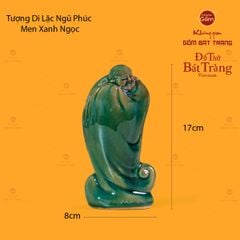 Tượng Di Lặc Men Xanh Ngọc Ngũ Phúc