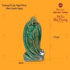 Tượng Di Lặc Men Xanh Ngọc Ngũ Phúc