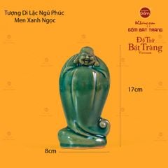 Tượng Di Lặc Men Xanh Ngọc Ngũ Phúc