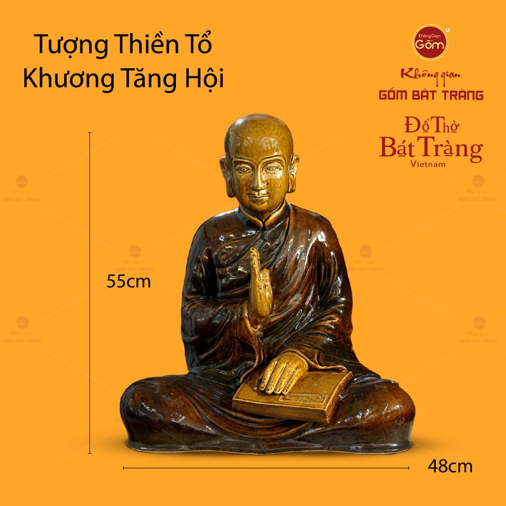 Tượng Thiền Tổ Khương Tăng Hội