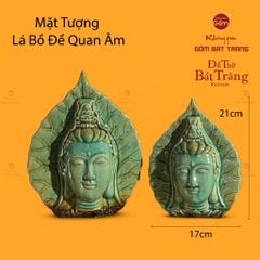 Mặt Tượng Lá Bồ Đề Quan Âm