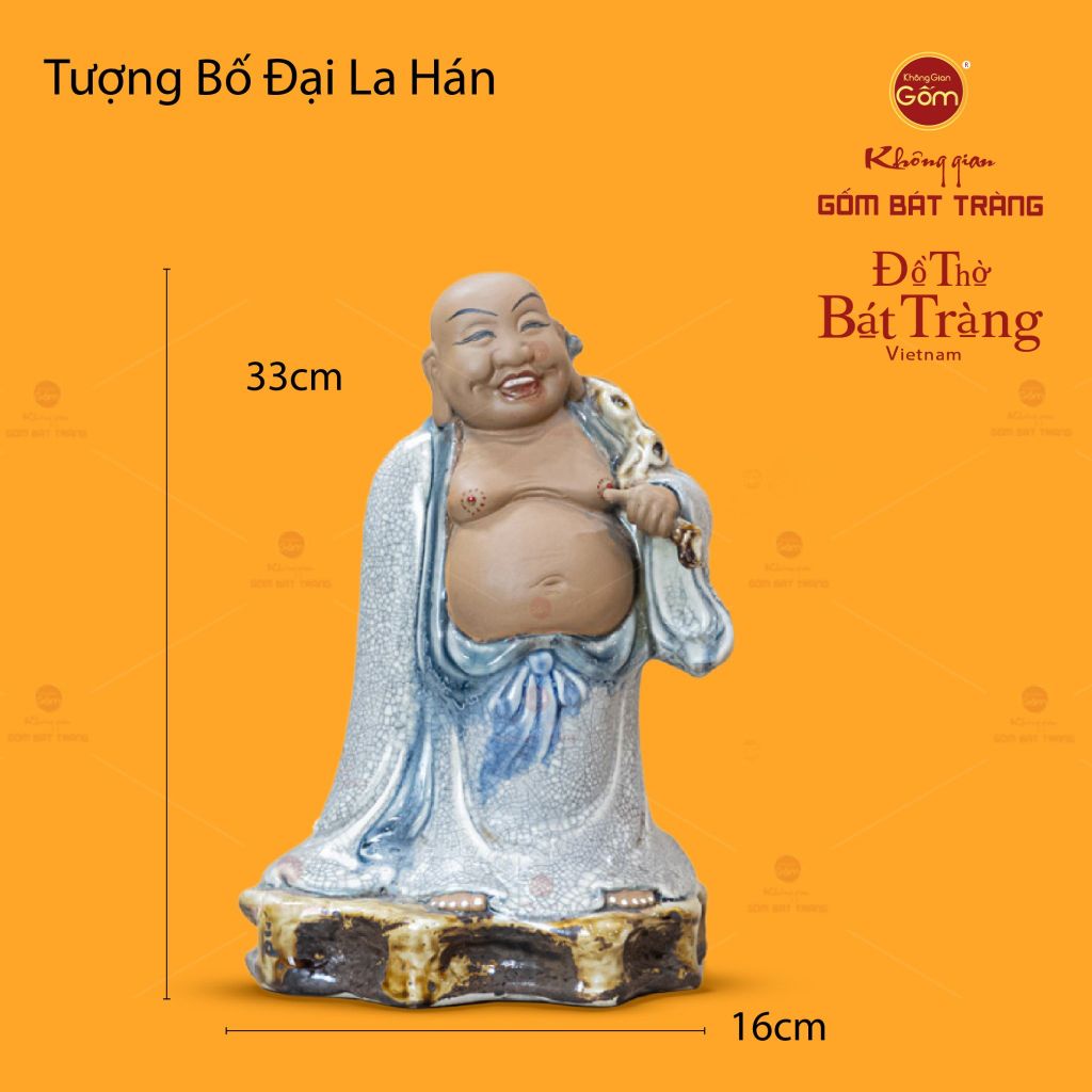 Bộ Tượng Men Rạn Thập Bát La Hán