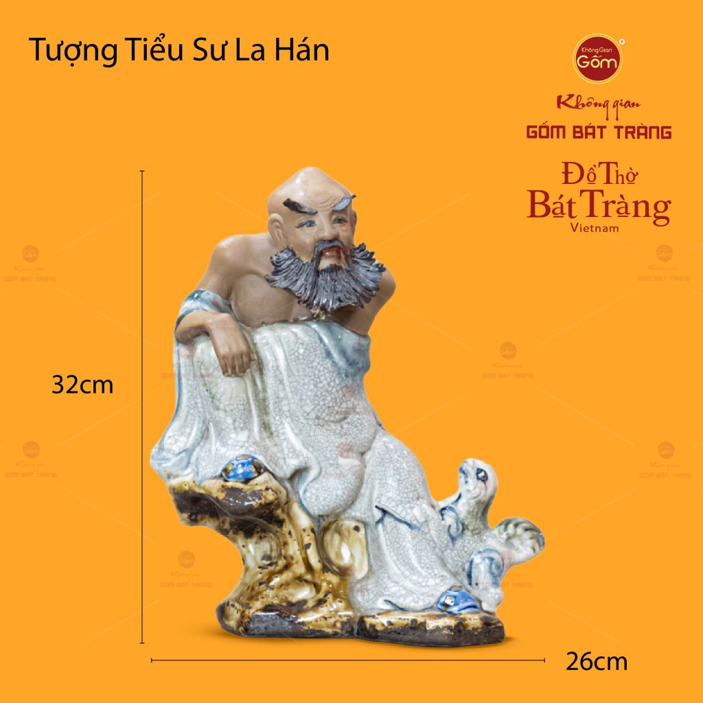 Bộ Tượng Men Rạn Thập Bát La Hán