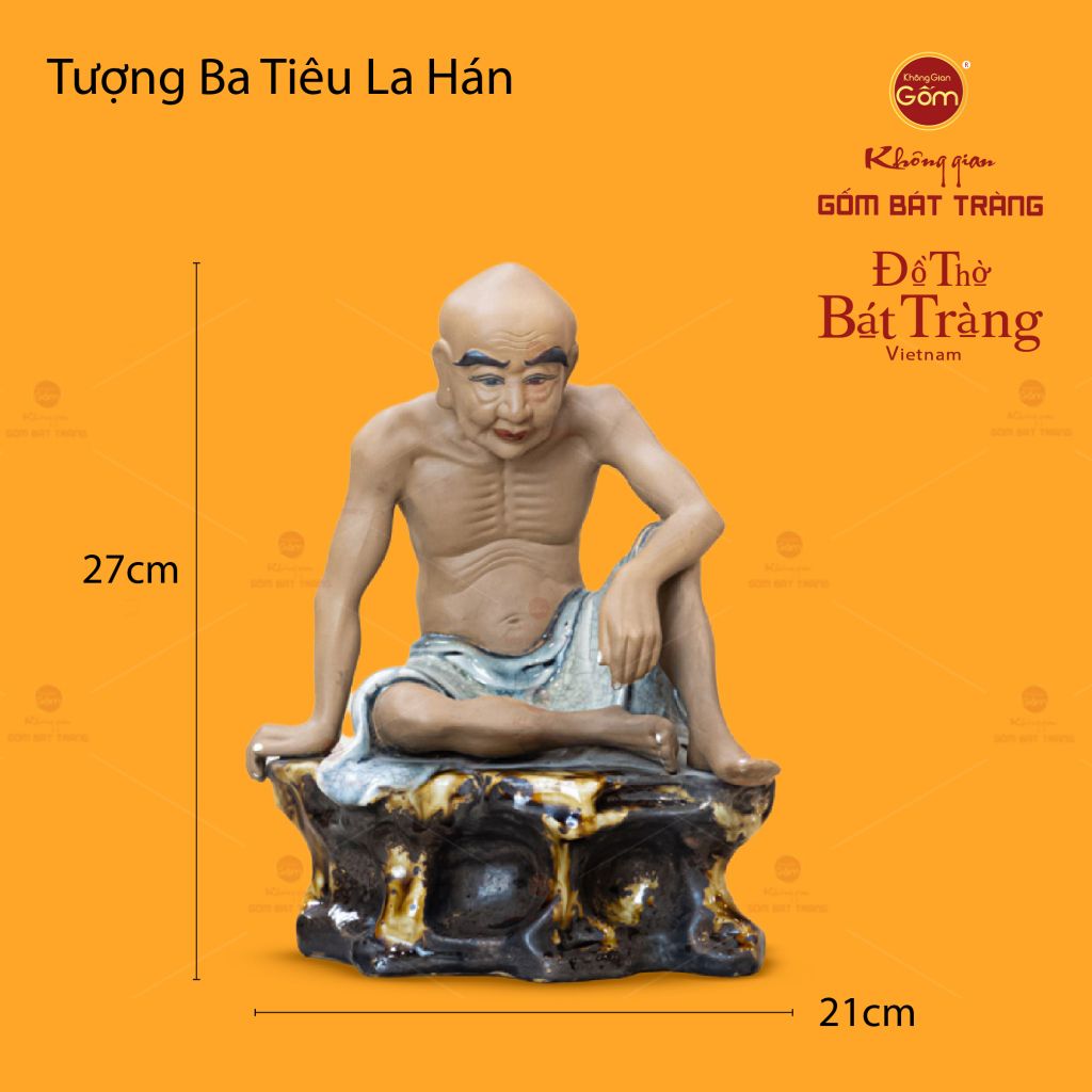 Bộ Tượng Men Rạn Thập Bát La Hán