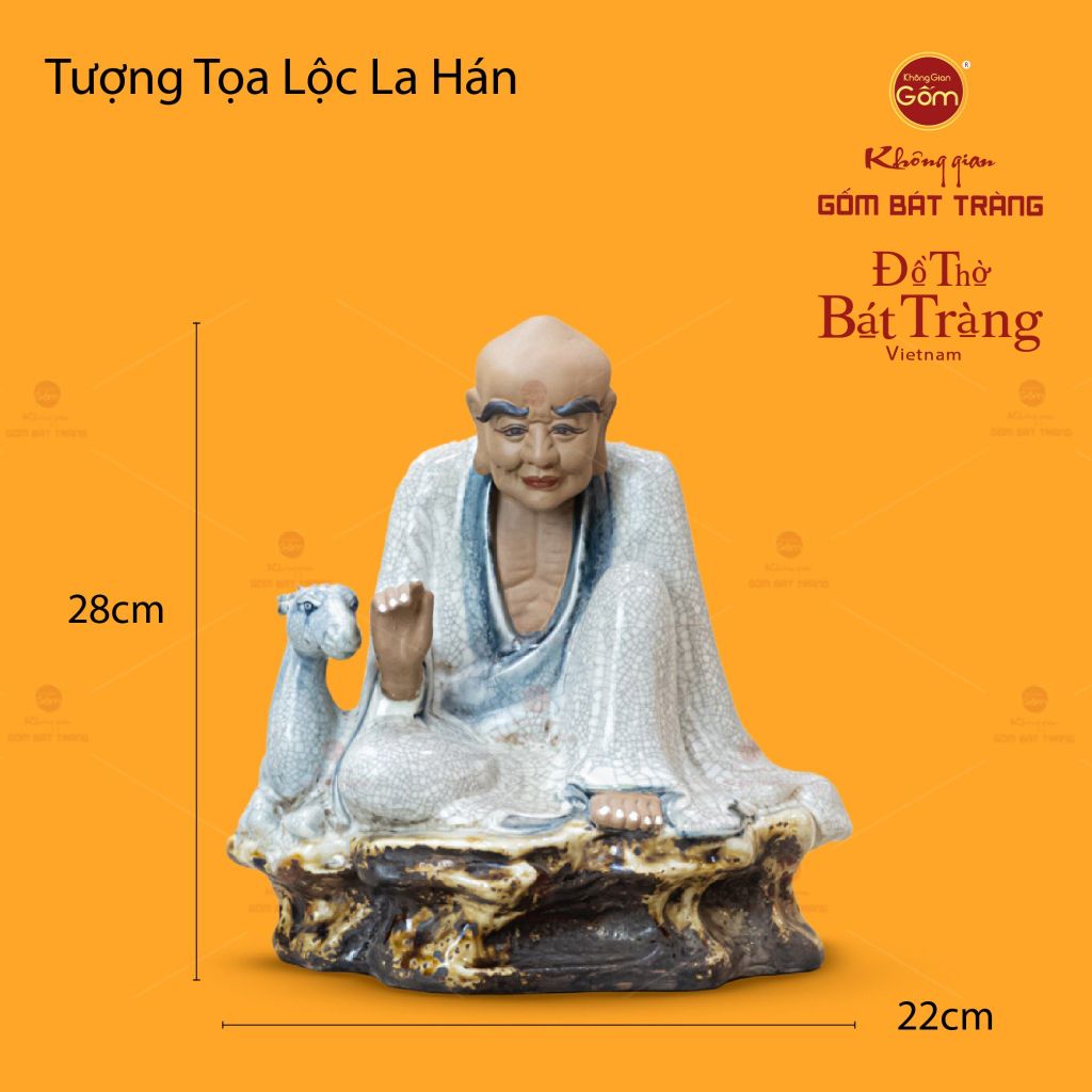 Bộ Tượng Men Rạn Thập Bát La Hán