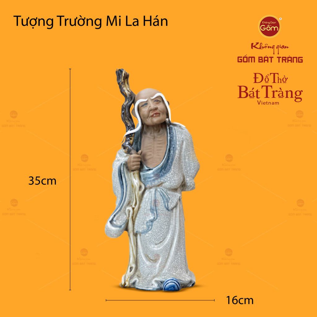 Bộ Tượng Men Rạn Thập Bát La Hán
