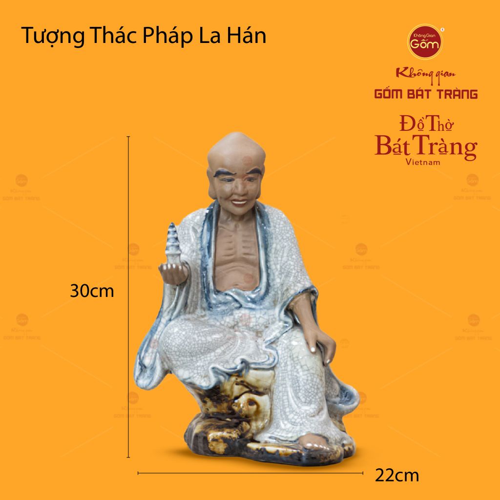 Bộ Tượng Men Rạn Thập Bát La Hán