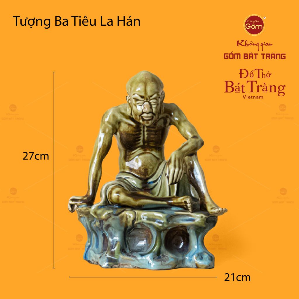 Bộ Tượng Men Ngọc Thập Bát La Hán