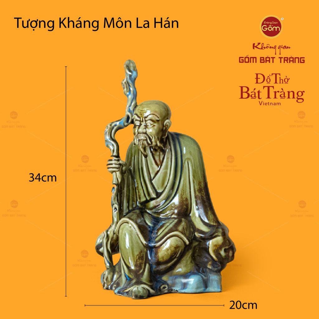 Bộ Tượng Men Ngọc Thập Bát La Hán