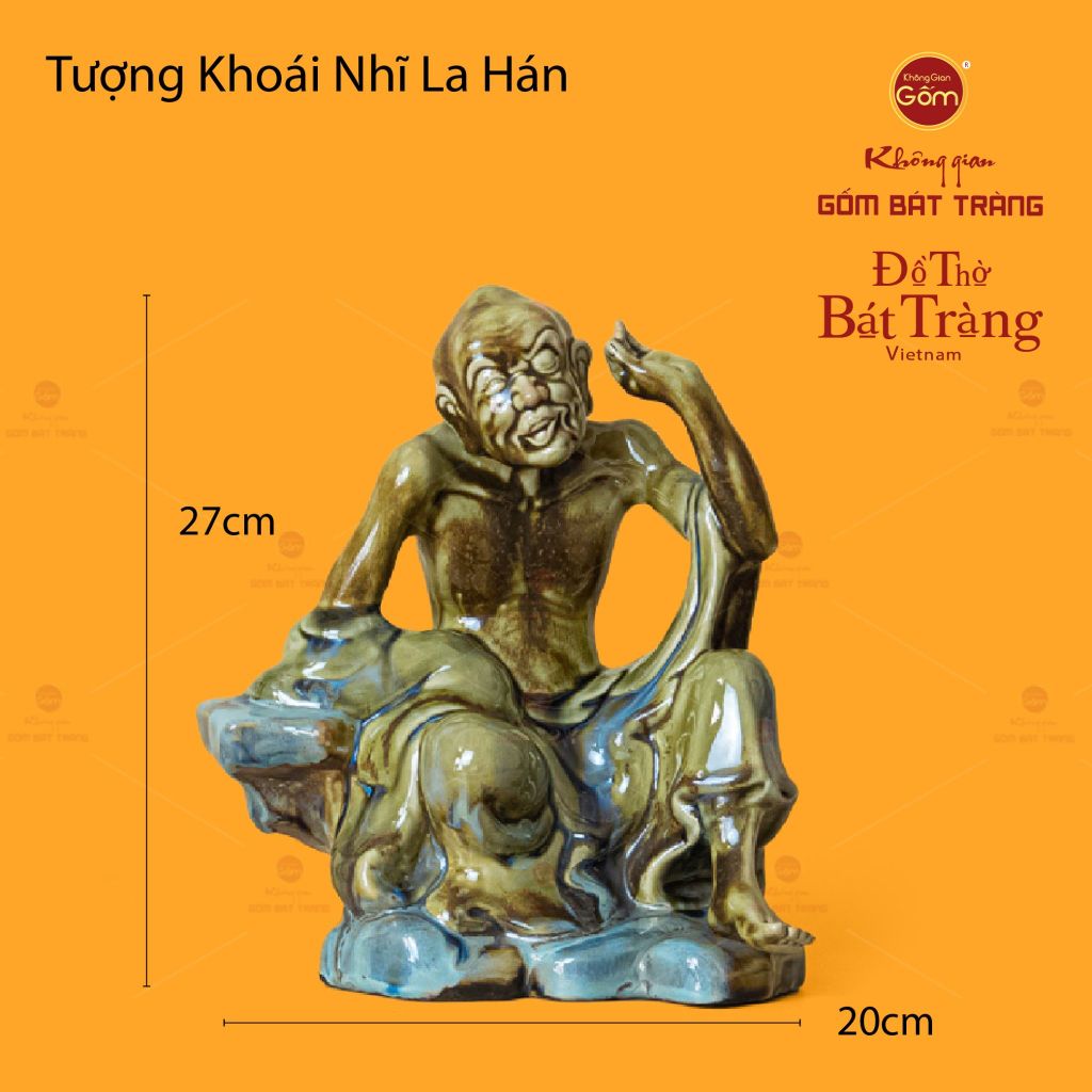Bộ Tượng Men Ngọc Thập Bát La Hán