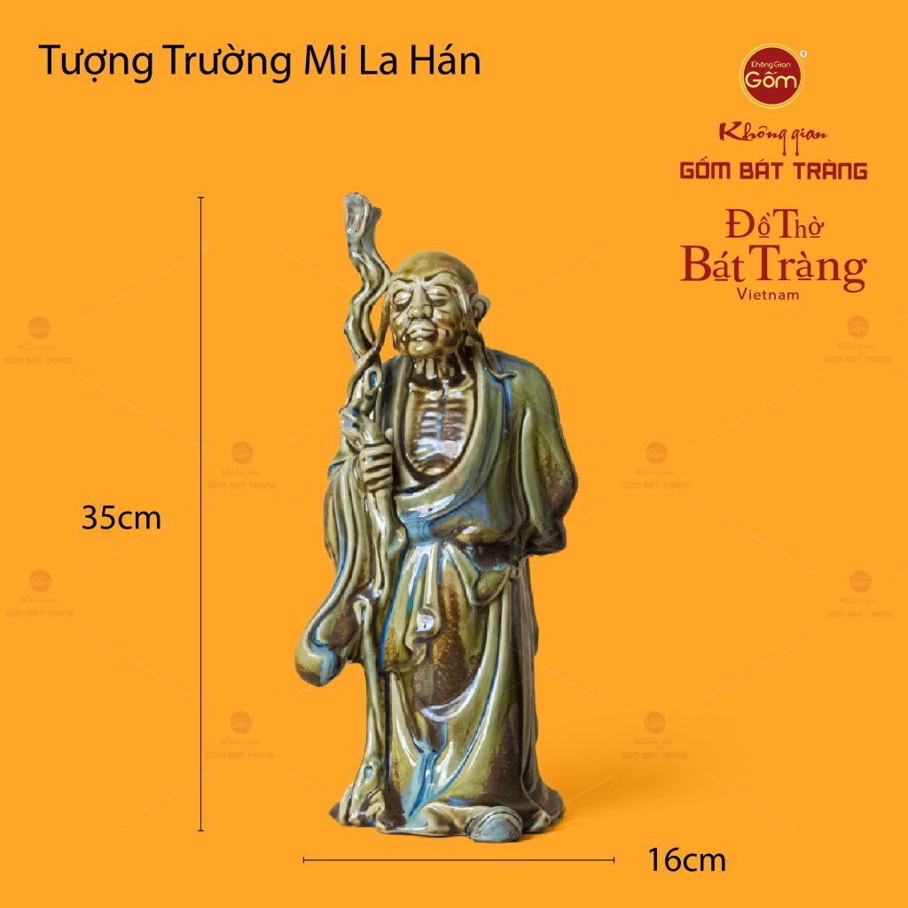 Bộ Tượng Men Ngọc Thập Bát La Hán