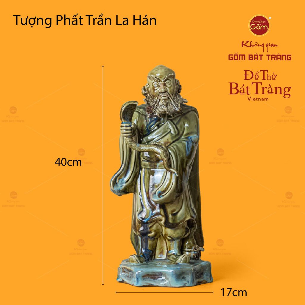 Bộ Tượng Men Ngọc Thập Bát La Hán