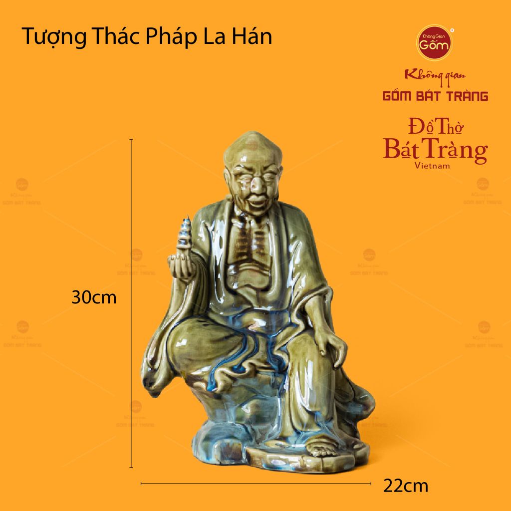 Bộ Tượng Men Ngọc Thập Bát La Hán
