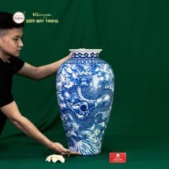 Mai Bình Men Lam Ngũ Long Khởi Thuỷ Thăng Vân