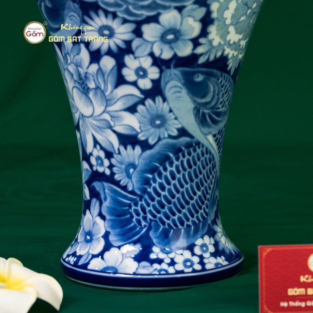 Mai Bình Hoa Ngư Tụ Khánh Lam Ngọc Bình An