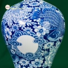 Mai Bình Hoa Ngư Tụ Khánh Lam Ngọc Bình An