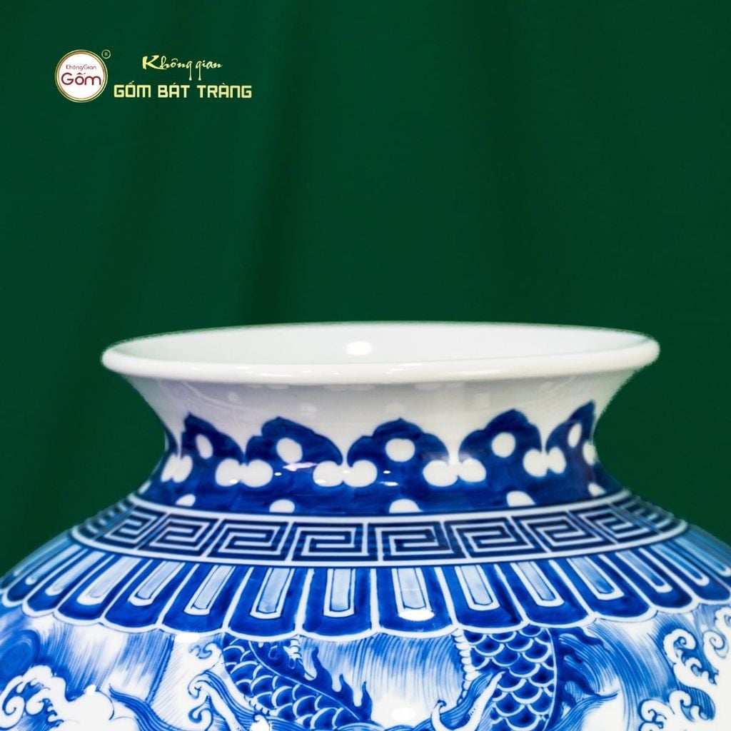Mai Bình Men Lam Ngũ Long Khởi Thuỷ Thăng Vân