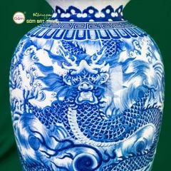 Mai Bình Men Lam Ngũ Long Khởi Thuỷ Thăng Vân