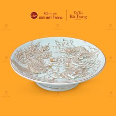 Mâm Bồng Men Ngọc Hoàng Tộc Long Phụng Trình Tường Vẽ Vàng