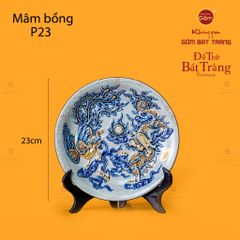 Mâm Bồng Men Rạn Họa Tiết Long Phụng Trình Tường