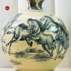 Quả Hút Lộc Men Trắng Vẽ Kỹ Mã Đáo Thành Công