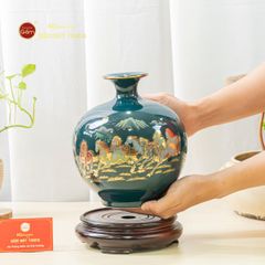 Quả Hút Lộc Men Màu Vẽ Vàng Màu Mã Đáo Thành Công