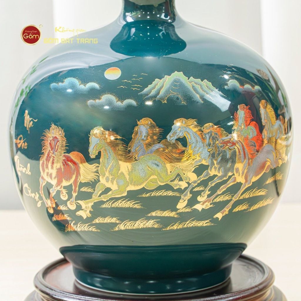 Quả Hút Lộc Men Màu Vẽ Vàng Màu Mã Đáo Thành Công