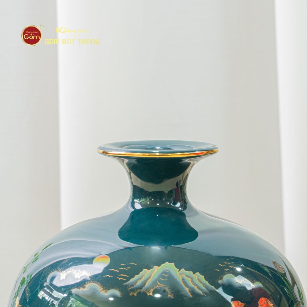 Quả Hút Lộc Men Màu Vẽ Vàng Màu Mã Đáo Thành Công