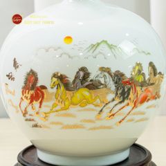 Quả Hút Lộc Men Màu Vẽ Vàng Màu Mã Đáo Thành Công