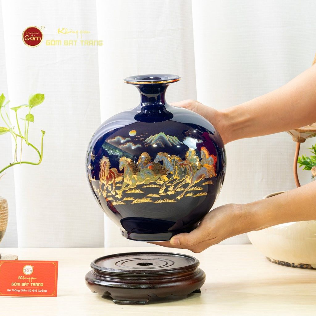 Quả Hút Lộc Men Màu Vẽ Vàng Màu Mã Đáo Thành Công