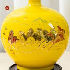 Quả Hút Lộc Men Màu Vẽ Vàng Màu Mã Đáo Thành Công