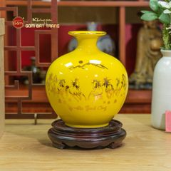 Quả Hút Lộc Men Màu Vẽ Vàng Mã Đáo Thành Công