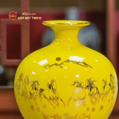 Quả Hút Lộc Men Màu Vẽ Vàng Mã Đáo Thành Công