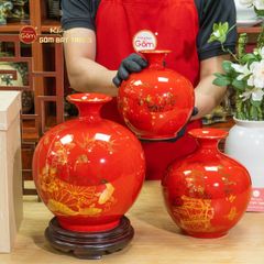 Quả Hút Lộc Men Màu Vẽ Vàng Mã Đáo Thành Công