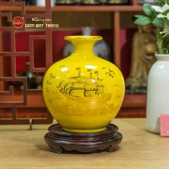 Quả Hút Lộc Men Màu Vẽ Vàng Thuận Buồm Xuôi Gió