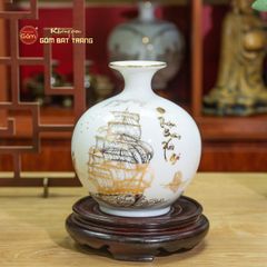 Quả Hút Lộc Men Màu Vẽ Vàng Thuận Buồm Xuôi Gió