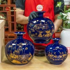 Quả Hút Lộc Men Màu Vẽ Vàng Thuận Buồm Xuôi Gió