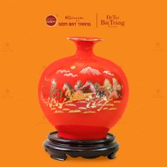 Quả Hút Lộc Men Màu Vẽ Vàng Màu Mã Đáo Thành Công