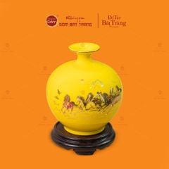Quả Hút Lộc Men Màu Vẽ Vàng Màu Mã Đáo Thành Công