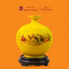 Quả Hút Lộc Men Màu Vẽ Vàng Màu Mã Đáo Thành Công