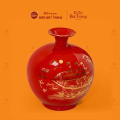 Quả Hút Lộc Men Màu Vẽ Vàng Thuận Buồm Xuôi Gió