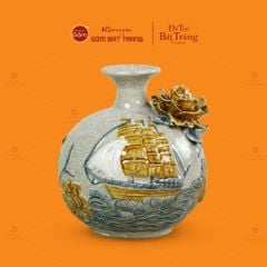 Quả Hút Lộc Men Rạn Đắp Nổi Thuận Buồm Xuôi Gió