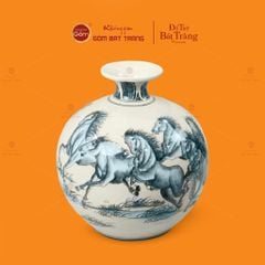 Quả Hút Lộc Men Trắng Vẽ Kỹ Mã Đáo Thành Công