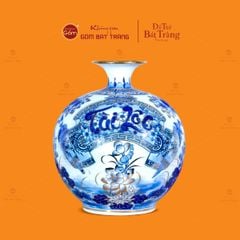 Bình Hút Lộc Cuốn Thư Tài Lộc Hoa Ngư Tụ Khánh Bạch Bảo Vẽ Vàng