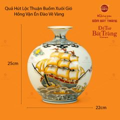 Quả Hút Lộc Vẽ Vàng Thuận Buồm Xuôi Gió Hồng Vận Én Đào